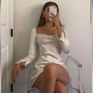 Princess Polly Star Power Mini Dress in Champagne, $40CAD, Size US 2